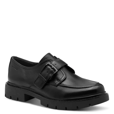 Afbeelding van Tamaris Instappers, Dames, Maat: 41, Black nappa Leer/ synthetisch