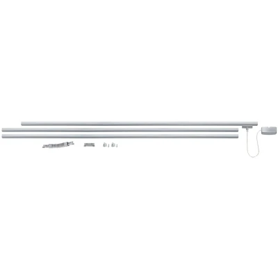 Afbeelding van Paulmann URail Basis Set 3x1m rail, metaal, max 1000W, 230V, railsysteem, plafondlamp, plafondlamp