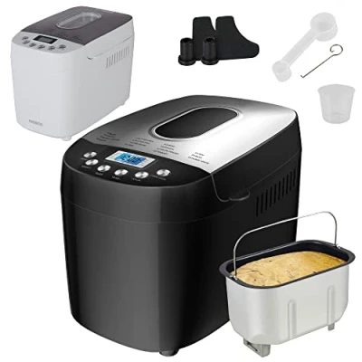 Afbeelding van AREBOS Broodbakmachine 1500g met 15 Programma&#039;s Timer Deeginstellingen 850W