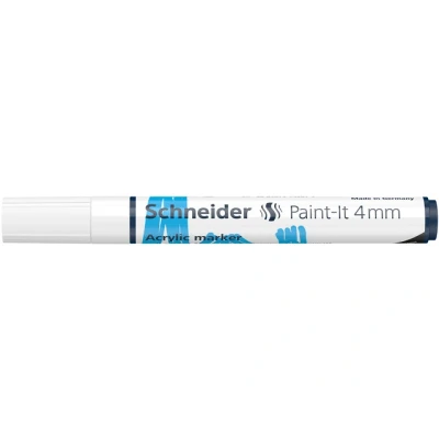 Afbeelding van Schneider acrylmarker Paint it 320 4mm wit S 120249
