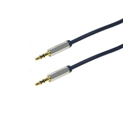 Afbeelding van LogiLink Audio aansluitkabel 3,5 stereo recht, 0,50 m, donkerblauw