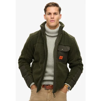 Afbeelding van Superdry Fleecejas, Heren, Maat: XL, Surplus goods olive green