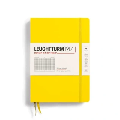 Afbeelding van Leuchtturm1917 Notitieboek Lemon Medium Geruit