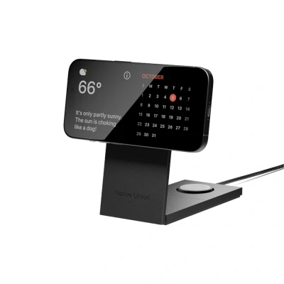 Afbeelding van Native Union Rise 3 in 1 Qi2 Wireless Charger w/adapter Black