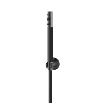 Afbeelding van HotBath Archie Handdouche met wandsteun en doucheslang 1,5 mtr (t.b.v opbouwkranen) Geborsteld Gunmetal PVD AR433BGP