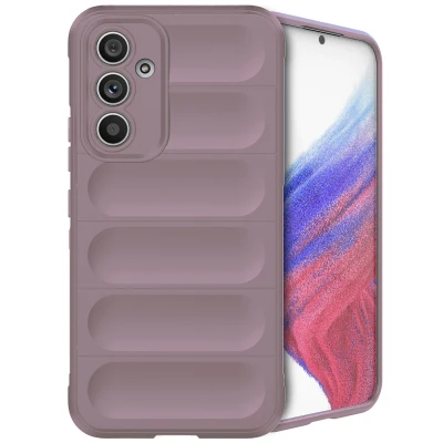 Afbeelding van Samsung Galaxy A54 (5G) Hoesje Siliconen en TPU (zacht) iMoshion Softcase/Backcover Paars Telefoonhoesje