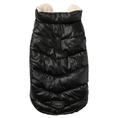 Afbeelding van Fuzzyard Milano Jacket Zwart Hondenkleding 31 cm