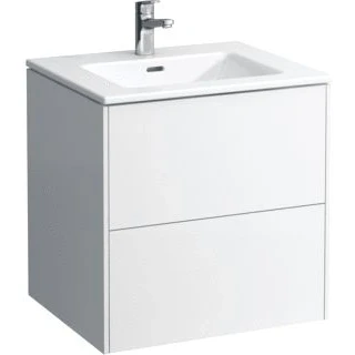 Afbeelding van LAUFEN Pro S + Base Pack wastafel met meubel kraangat overloop