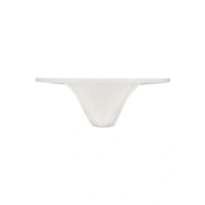 Afbeelding van DKNY Intimates Monogram Thong String, Dames, Maat: XL, Poplin white