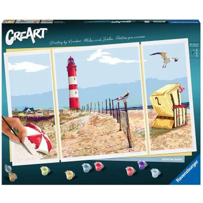 Afbeelding van Ravensburger CreArt Schilderen op Nummer Beside The Seaside