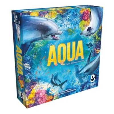 Afbeelding van Sidekick Games, Aqua: kleurrijke onderwaterwerelden, familiespel, legspel, 1 4 spelers, vanaf 8 jaar, 30 45 minuten, Duits