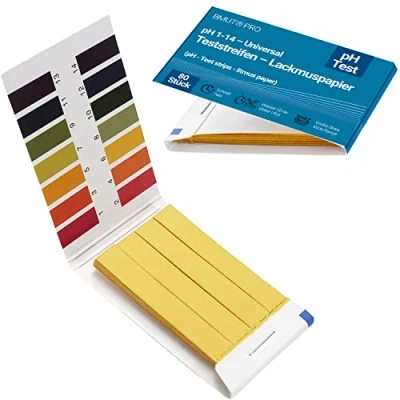 Afbeelding van 80 x pH waarde 1 14 teststrips, indicator, testpapier, lakmoespapier voor water, aarde, dranken en andere stoffen (universeel)