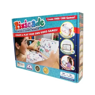 Afbeelding van Pixicade Video Game Maker STEM kit om je eigen videogames te maken en spelen Educatief speelgoed voor meisjes jongens vanaf 6 jaar Creatief leerplezier Teken videogame