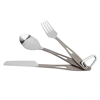 Afbeelding van TOAKS Cutlery Set 3 delig titanium bestek