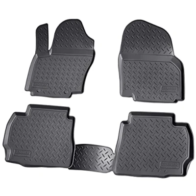 Afbeelding van Recambo 3D rubberen vloermatten compatibel met Ford Mondeo IV type BA7 BJ 2007 2014 automatten precies passend rand zwart