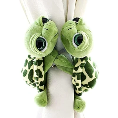 Afbeelding van 2 Stuks Gordijn Tie Back Cartoon Dier Gesp Riem Lange Staart Aap Wasbeer Holdbacks Kinderkamer Decoratie Accessoires Terughoudgordijn Riemen (L)