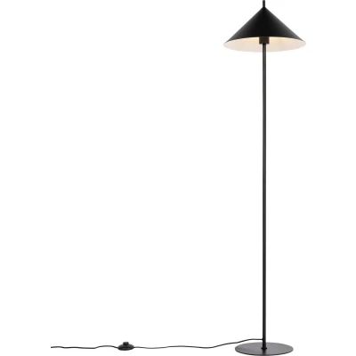 Afbeelding van QAZQA Design vloerlamp zwart Triangolo