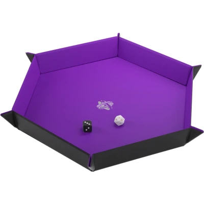 Afbeelding van Gamegenic Magnetic Dice Tray Hexagonal: Black/Purple