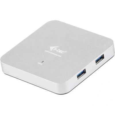 Afbeelding van i tec USB 3.0 4 Port HUB Metaal, Oplaadhub met Poorten en Stroomadapter