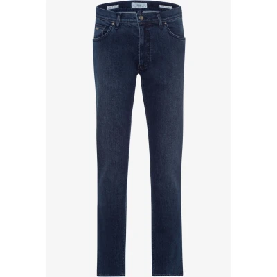 Afbeelding van Brax Cadiz Jeans Donkerblauw maat W 30 L 34 met Regular fit Pasvorm Stretch Suitable Herenkleding
