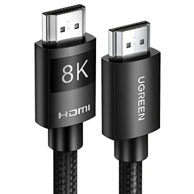 Afbeelding van UGREEN 8K HDMI Kabel 2.1 Nylon 60Hz 4K 120Hz, Compatibel met PS5 enz(1M)
