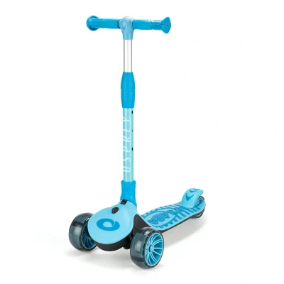 Afbeelding van Osprey 3Ride Tri Scooter Blauw Voor Kinderen vanaf 3 Jaar Verstelbaar Stuur Easy Fold &amp; Tilt to Turn Sturing