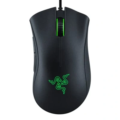 Afbeelding van Razer DeathAdder Essential Gaming muis, optische sensor, 6400 DPI, 5 programmeerbare toetsen, mechanische schakelaar, rubberen zijgrepen, klassiek zwart