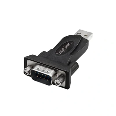 Afbeelding van LogiLink Serieel Adapter [1x USB A 2.0 stekker 1x RS232 stekker] Zwart