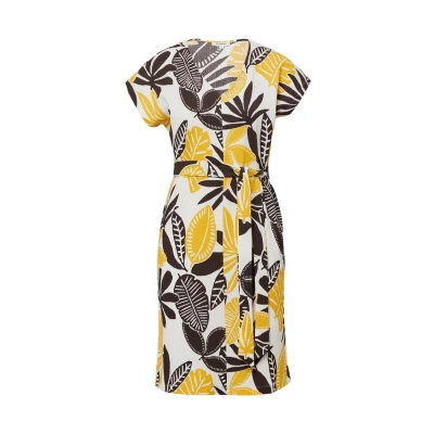 Afbeelding van s.Oliver Strukturiertes MIT Allover Jerseyjurk, Dames, Maat: 48, Ecru