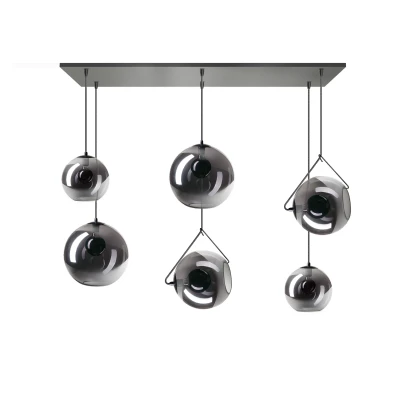 Afbeelding van ETH Hanglamp Orb Zwart 6xE27 Fitting