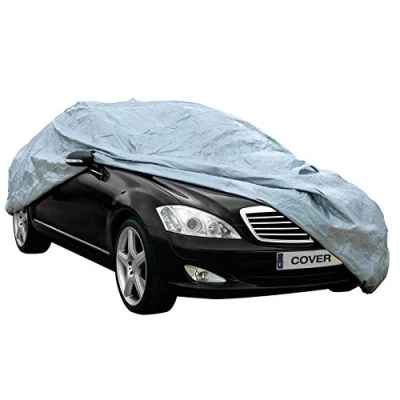 Afbeelding van Car Plus Autohoes Xxl 430 X 195 200 Cm Pvc Grijs