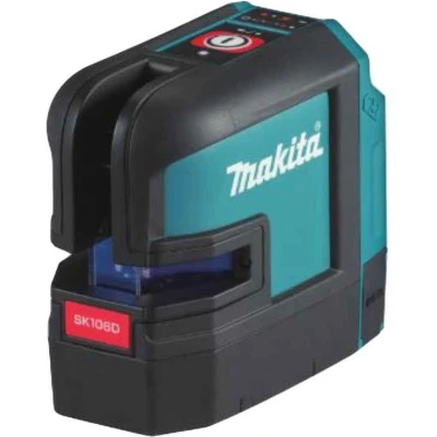 Afbeelding van Makita SK106DZ Kruislijn / punt laser rood zonder accu&#039;s en lader, in doos met tas