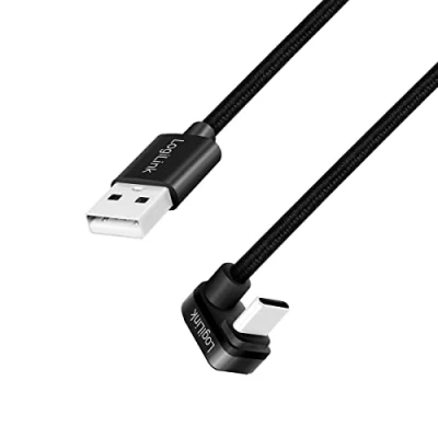 Afbeelding van LogiLink USB kabel 2.0 C stekker, A stekker 2.00 m Zwart CU0193