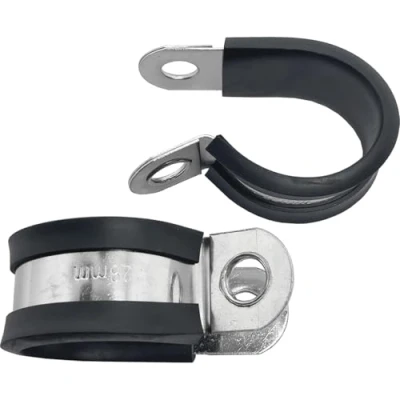 Afbeelding van Lumonic 5x 28mm buisklemmen met rubber inlage roestvrij staal V2A I kabelklemmen voor schroeven slangklem 28mm, buisklemmen, bevestigingsklem