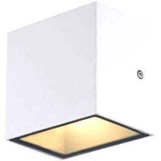 Afbeelding van Slv sitra s wl single led wandopbouwarmatuur voor buiten wit cct switch 3000 4000 k 1005149