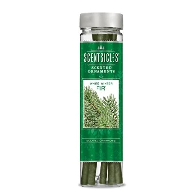 Afbeelding van Scentsicles Witte winterspar, 1 fles met 6 geurende ornamenten.