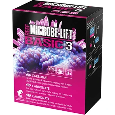 Afbeelding van MICROBE LIFT Basic 3 Carbonate KH (kwaliteitscarbonaat additief voor elk zeewater aquarium, poedervorm, ook te gebruiken de balling methode, koraalvoorziening) 1000 g.