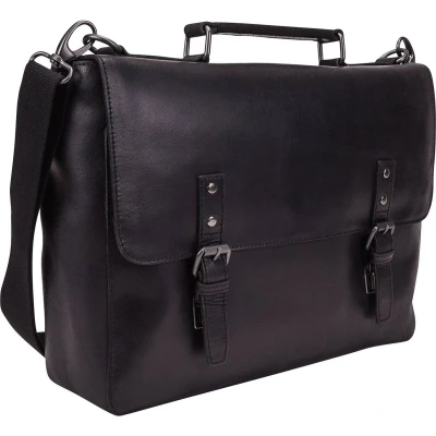 Afbeelding van LEONHARD HEYDEN Afzonderlijke gevallen Laptoptas met laptopvak Dakota Briefcase 2 Compartments Black Zwart