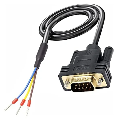 Afbeelding van DB9 Connector RS232 Seriële poort Kabel Adapters Soldeerloze 9 pins COM Breakout Vervangende Bestelling: 235 (Mannelijk)