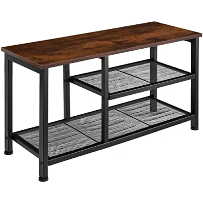 Afbeelding van tectake Schoenenrek Taunton industrial dark 80 x 30 45,5 cm 404281