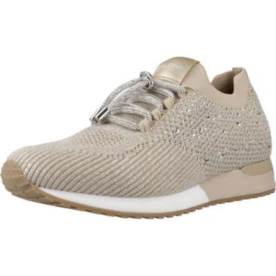 Afbeelding van La Strada Instappers, Dames, Maat: 37, Gold stones Textiel