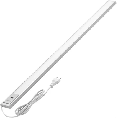 Afbeelding van Oktaplex Riva Onderbouwlamp voor keuken, led, 90 cm, dimbaar, warmwit, 730 lm, plat, keukenverlichting met sensor, onderbouwlamp, 10 W, zilverkleurig