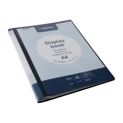 Afbeelding van Showmap Opus 2 frontview A4 20 tassen antraciet