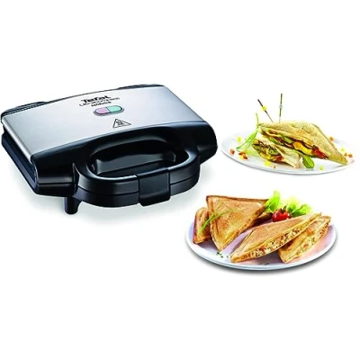 Afbeelding van Tefal SM1552 Tosti IJzer RVS/Zwart