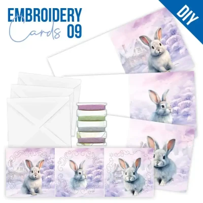 Afbeelding van Stitch and Do Cards 9 Berries Beauties Rabbits