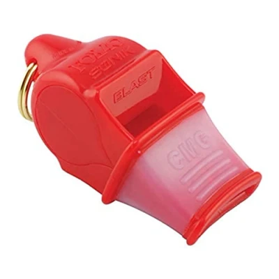 Afbeelding van Fox 40 Sonik Blast CMG fluitje met lanyard, rood, één maat, 9203 0108