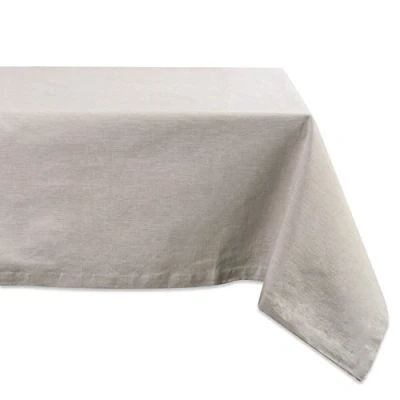 Afbeelding van DII 100% Katoen, Chambray Tafellaken, Everyday Basic, Zitplaatsen 8 tot 10 Personen, 60x120, Natuurlijk