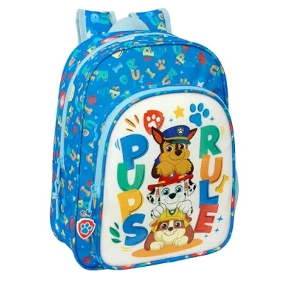 Afbeelding van Paw Patrol Pups Rule: kindermateriaal, ideaal voor kinderen, comfortabel en veelzijdig, kwaliteit duurzaamheid, Blauw, Standaard, Geanimeerde schoolrugzak