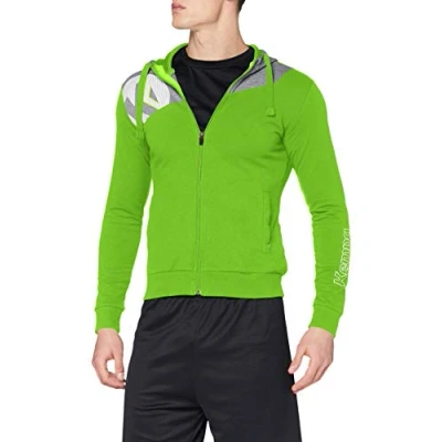 Afbeelding van Kempa Core 2.0 Hood Jacket Dames Hoop Groen Donker Grijs Melange Maat L