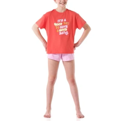 Afbeelding van Schiesser SET Pyjama, Dames, Maat: 140, Rot